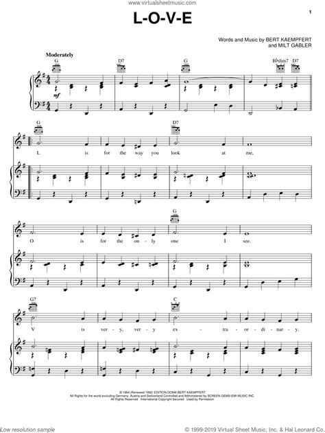 l-o-v-e sheet music|nat king cole piano songs.